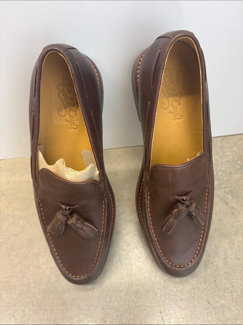 Sperry Brown Leather Tassel Loafers
